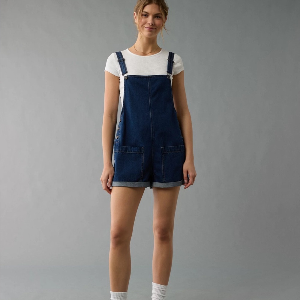 American Eagle Denim Overall Shorts for Women